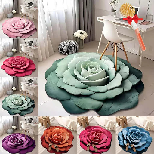 šŗLimited Time Half Price - Floral Plush and Diatomaceous Earth Floor Mat