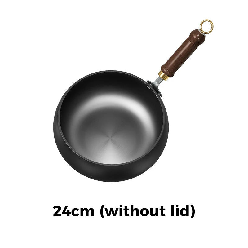 🔥Uncoated Thick Iron Pot