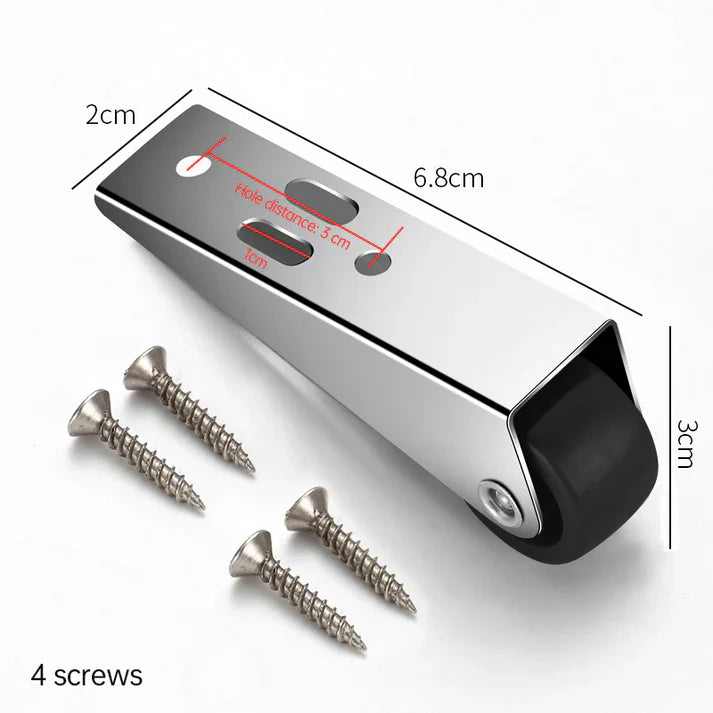 🚪 Door Long Brackets Swivel Wheels ⚙️