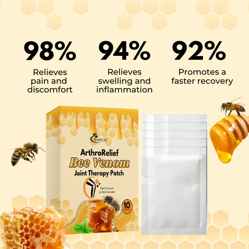 Bee venom joint treatment patches