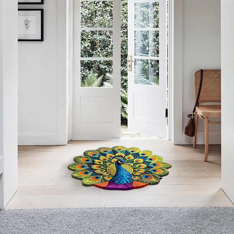 ⏳Time-Limited Special⏰Quick-Dry Non-Slip Peacock Mat